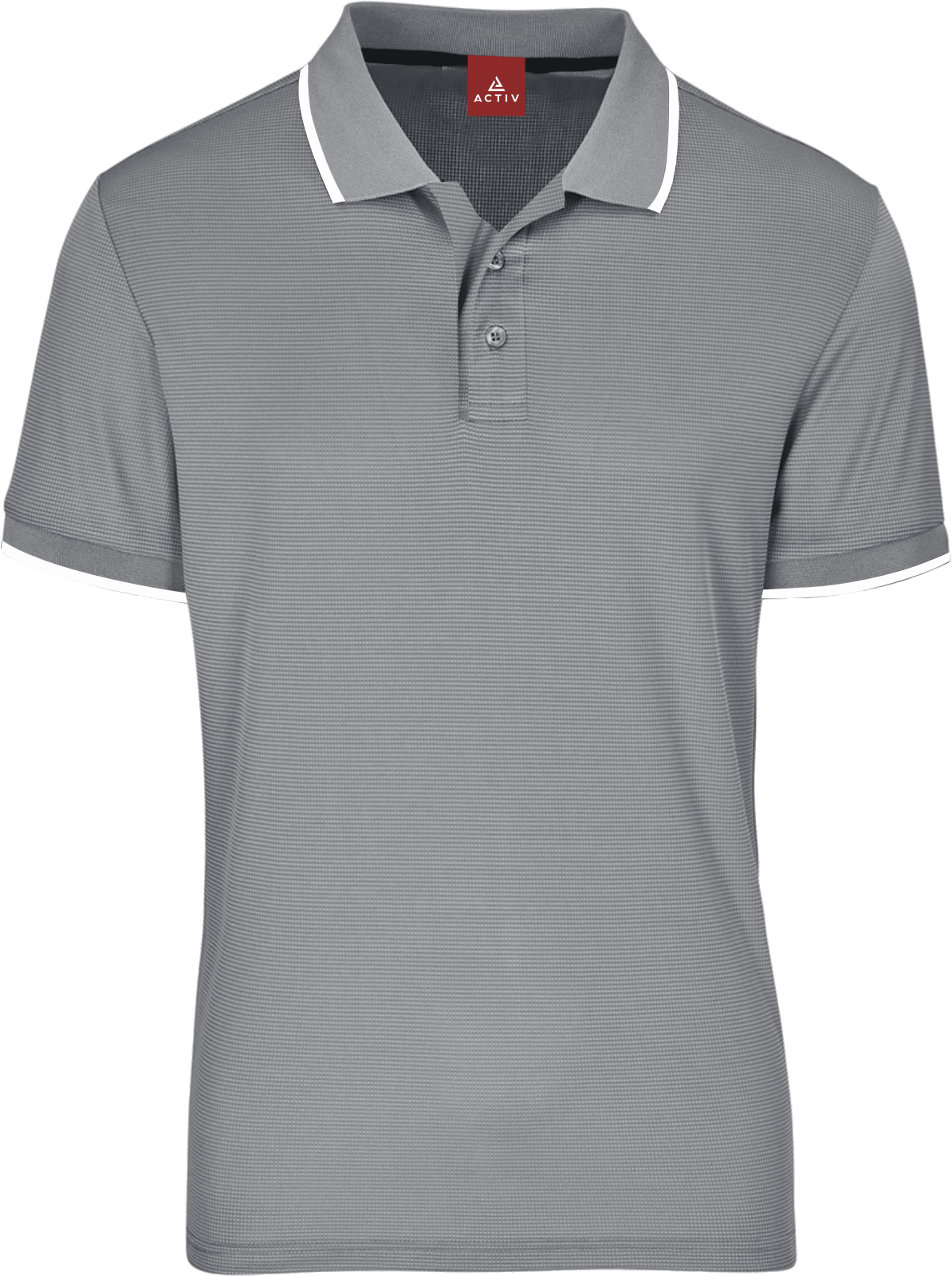 Golf Shirt-Crest Grey S